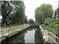 Reflections at Hertford Lock