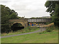 Bridge over river and cycle path, Briggate, Windhill