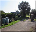 Public footpath on the southeast side of High Street,  Aylburton