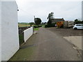 Track to road (B742) from Raithill Farm