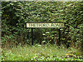 TL9271 : Thetford Road sign by Geographer