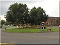 Newcastle-under-Lyme: roundabout on Hempstalls Lane