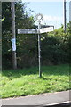 Signpost at Green Lane / Alchester Road junction