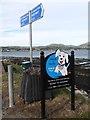 J1416 : Dog-fouling prevention notice on the Greenway by Eric Jones