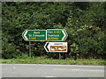 TL9369 : Roadsigns on the A143 Bury Road by Geographer