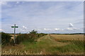 SK9120 : Rights of Way in fields north of South Witham by Tim Heaton