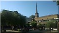 TQ3282 : St Clement Finsbury and pedestrian square by Christopher Hilton