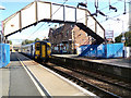 NS6960 : Uddingston railway station by Thomas Nugent
