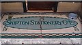SD9851 : Shop floor mosaic, Skipton by Jim Osley