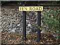TL9267 : Fen Road sign by Geographer