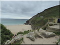 SW3822 : Porthcurno beach by Chris Allen