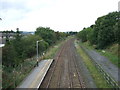 Railway heading north west from Long Preston Railway Station