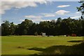 NJ7508 : Cricket Pitch on the Dunecht Estate, Aberdeenshire by Andrew Tryon