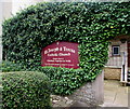 SS Joseph & Theresa Catholic Church nameboard, Wells