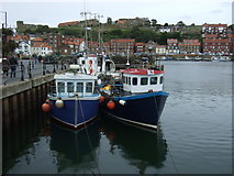 NZ8910 : Boats in Whitby Harbour by JThomas