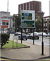 Waterloo Road directions signs, Wolverhampton