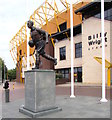 Billy Wright statue outside the Billy Wright Stand,  Molineux Stadium, Wolverhampton