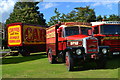 Travelling fairground vehicles on Englefield Green