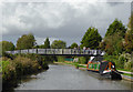 Coventry Canal footbridge at Nuneaton, Warwickshire