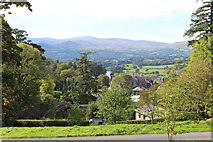 SH8072 : View from above Bodnant Hall by Richard Hoare