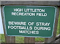 Beware of footballs!