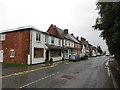 Main Street, Bosbury on a wet day