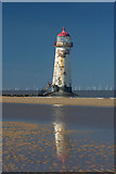 SJ1285 : Point of Ayr lighthouse by Geraint Roberts