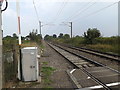 TM1585 : Railway Lines at Grove Road Level Crossing by Geographer