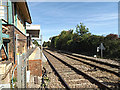 TM0595 : Railway Lines at Attleborough Railway Station by Geographer