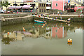 Crabbing on the slipway