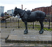 SJ3389 : The Liverpool Carters Working Horse Monument by Mat Fascione