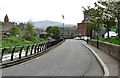 View south along Chequer Court in the direction of Canal Quay Bridge