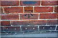 Benchmark on junction of #1 Harold Place and #2 Harold Terrace