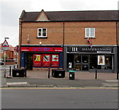SJ6552 : 1st Stop convenience store and TPL Hairdressing, Nantwich by Jaggery