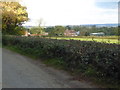 Buildings at Lullings Farm seen from bridleway