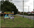 Nantwich Spooktacula advert on a south Nantwich corner