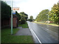 Bus stop and shelter on Halesworth Road, Reydon