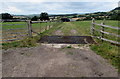 Grid across a farm track in the north of Monmouth