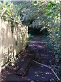 Strouden: planks over puddles on footpath K05