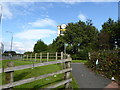 Footpath off B5214 near Trafford Centre