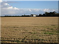 Stubble field and Primrose Cottage