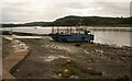 NX8355 : Boat beside the slipway, Kippford by Richard Sutcliffe