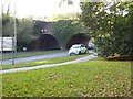 Railway bridge over car park approach, Salisbury