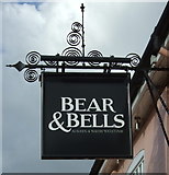 TM4290 : Sign for the Bear & Bells, Beccles by JThomas