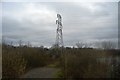 Pylon by the railway line