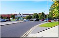 Roundabout at the end of Freemans Place, Darlington