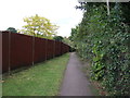 Path towards Halesworth Railway Station