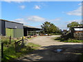 SN0104 : Barns and yard at Upton Farm by Gordon Hatton