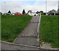 Ramp up from Henllys Way Post Office, St Dials, Cwmbran