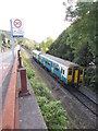 Parallel road and railway line in Troedyrhiw